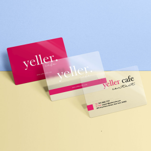 Business Cards White Plastic